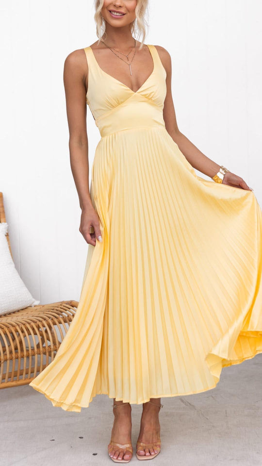 Aby | Gelbes Maxikleid