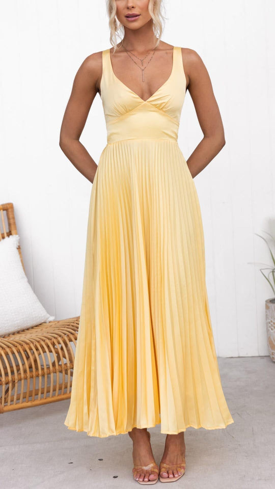 Aby | Gelbes Maxikleid