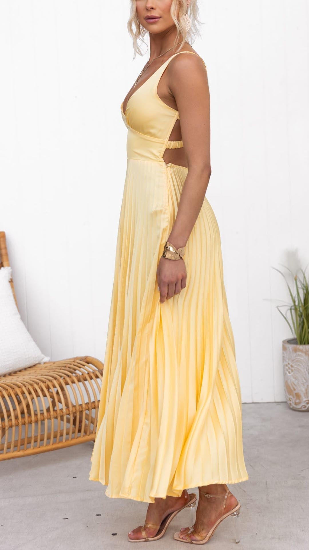 Aby | Gelbes Maxikleid