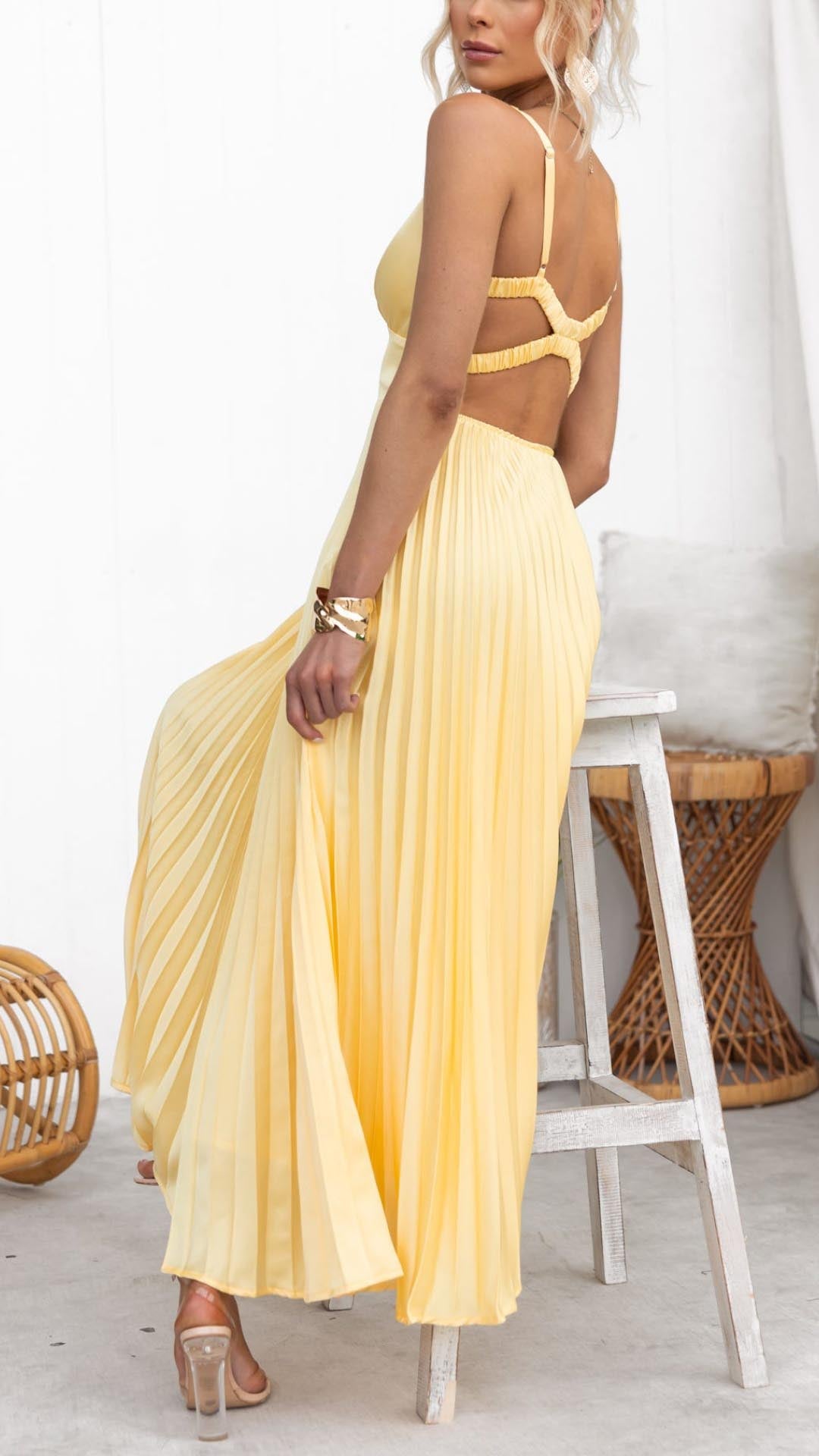 Aby | Gelbes Maxikleid
