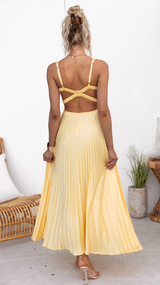 Aby | Gelbes Maxikleid